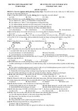 Đề cương ôn tập Học kì 2 Hóa học 11 năm 2025–2026 trường THPT Phạm Phú Thứ (Đà Nẵng)
